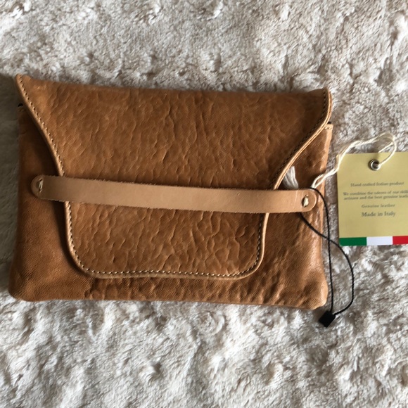 Handbags - Cuir rose Leather pouch